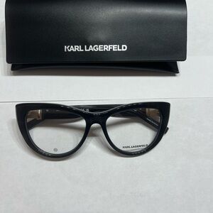Karl Lagerfeld Black Cat-Eye Glasses